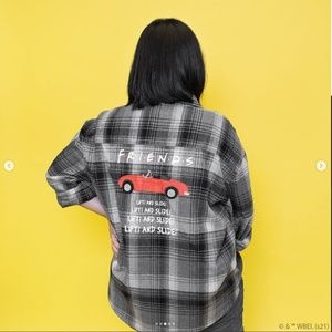 NWT FRIENDS Oversized Flannel - Friends Box Exclusive